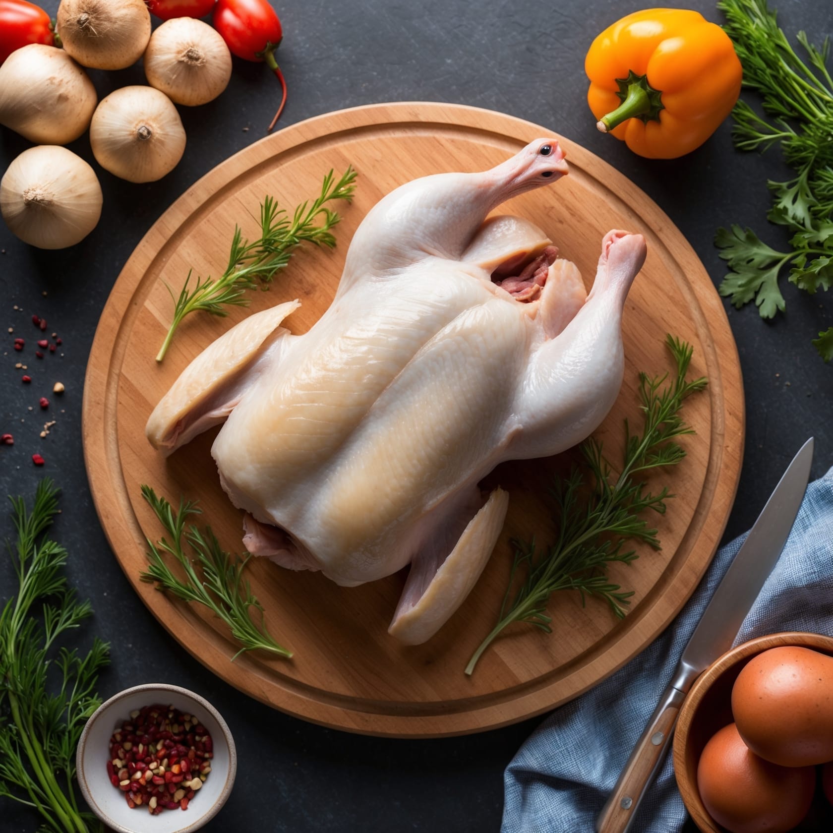 Pollos sin menudencias